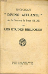 Encyclique sur les Etudes bibliques: Divino afflante Spiritu