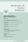 RECHERCHES DE SCIENCE RELIGIEUSE. Trimestriel, N&deg;4, vol.111, - octobre-d&eacute;cembre 2023 - L'intelligence artificielle : un d&eacute;fi &agrave; l'humain, imago dei ?