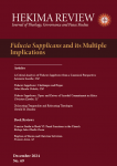 HEKIMA REVIEW. Journal of Theology, governance and Peace studies, N°69 - December 2024 - Fiducia Supplicans and its multiple implications