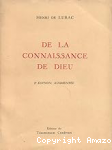 De la Connaissance de Dieu